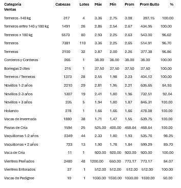 promedios plaza rural