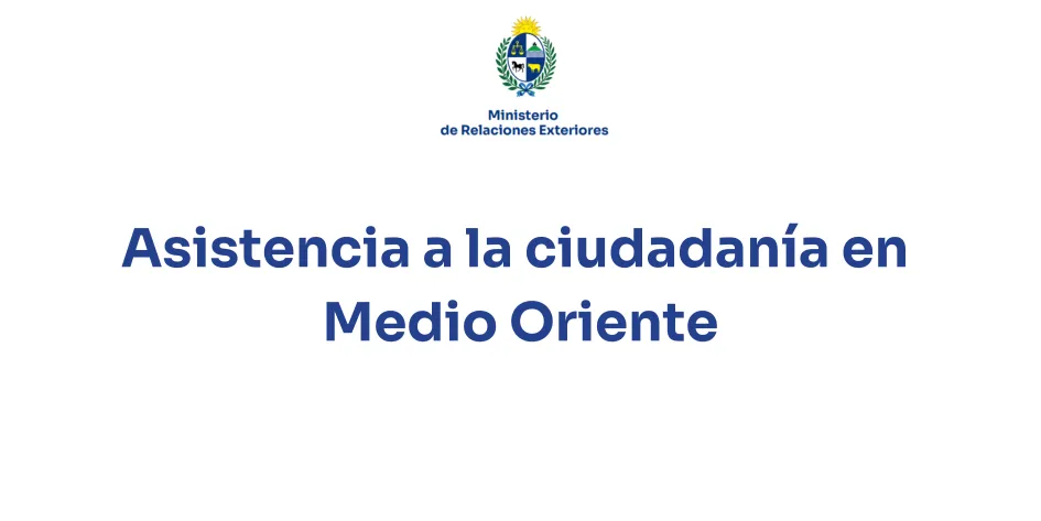 Asistencia para uruguayos en Medio Oriente (1)