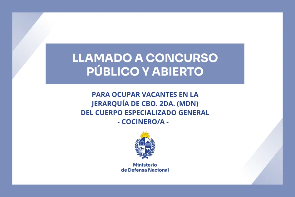 Llamado a concurso nota-cocinero