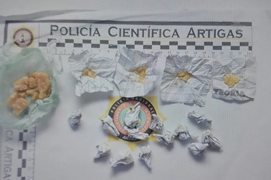 Droga incautada por la policía